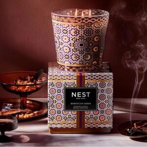 Moroccan Amber Decorative Scented Classic Candle 3-Wick Jumbo 21.1 oz.